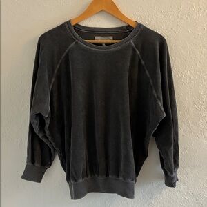 THE GREAT. Charcoal Gray Terry Sweatshirt Size 1